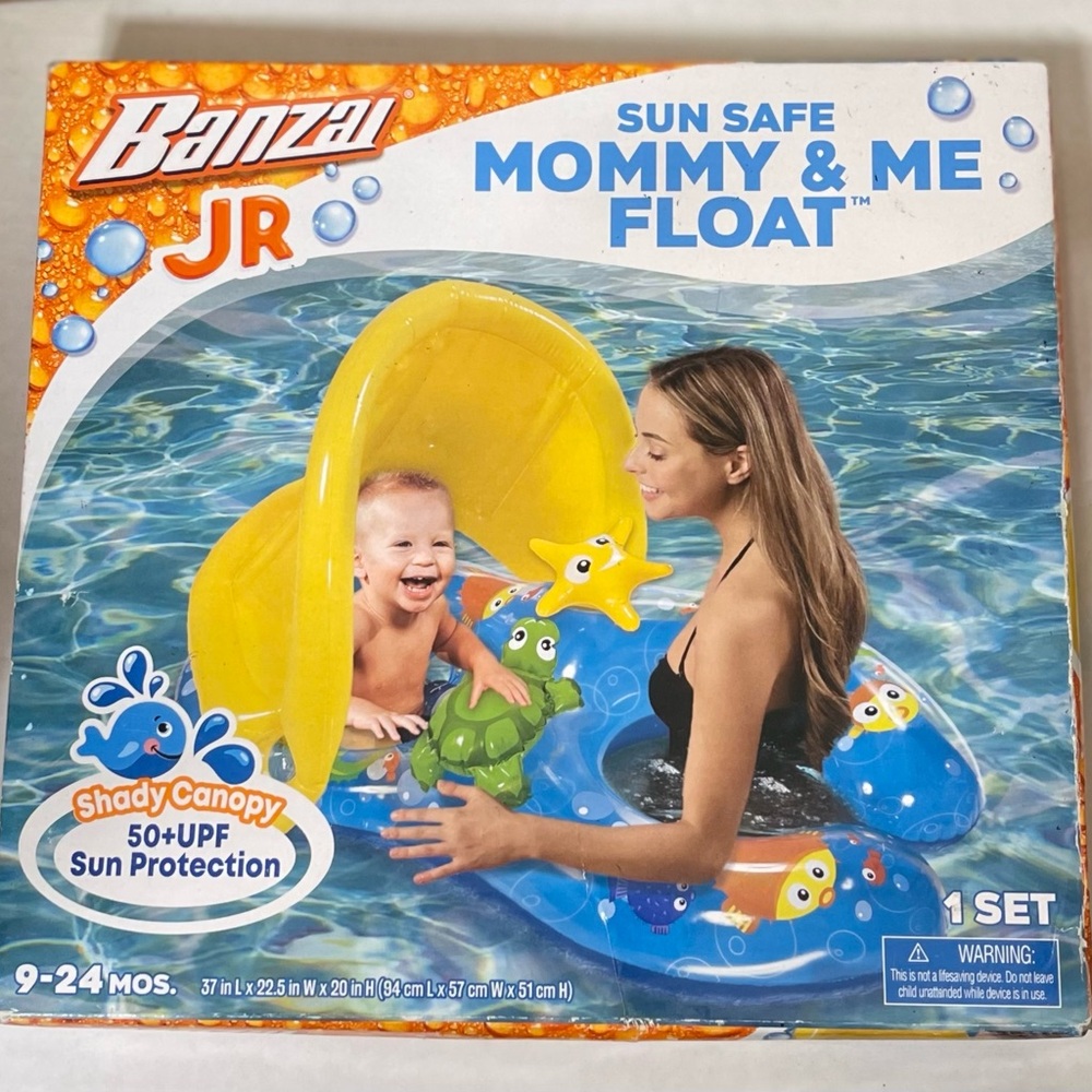 NEW! ( open box) Banzai JR “Sun Safe Mommy And Me “ Baby Float